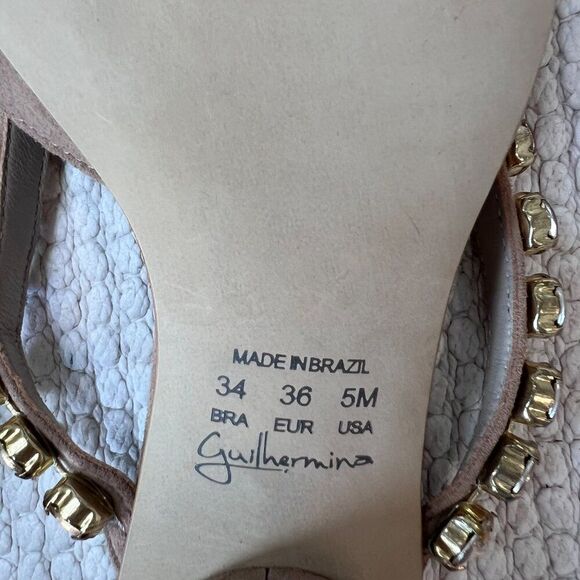 Anthropologie Guilhermina Femme Flats Women's Size 5 Sparkly Studs Slip Ons - Picture 3 of 15